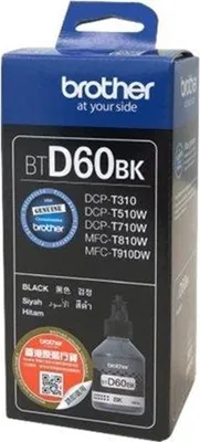 Obrázek produktu pro Brother BTD60BK, Extra (Super) vysoká výtěžnost, Černá, Inkoust na pigmentové bázi, 6500 str.
