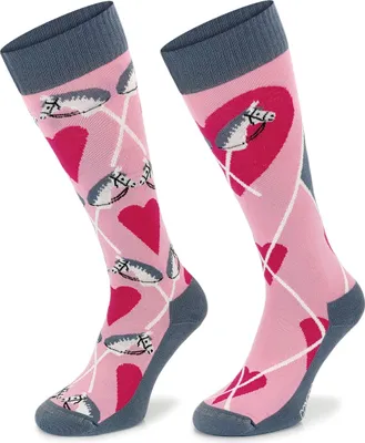 Produktbild von SKIETY, Reitsocken Damen Herren, Kniestrümpfe, Herzen, 31-34