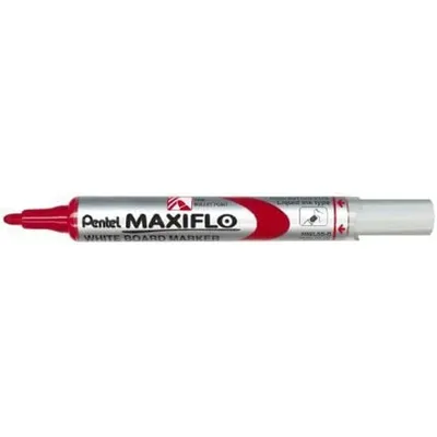 Image de Pentel - Stylo feutre Pentel MWL5S tableau blanc 1mm rouge | 12 pièces