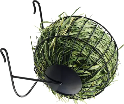 Produktbild von Navaris Heuraufe aus Eisen - Kaninchen Zubehoer - Kaninchen Spielzeug - Hasen Zubehör - Nager Zubehör - Hasen Spielzeug - Futterrad für Hasen &