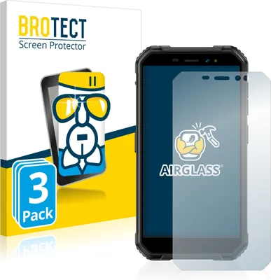 Produktbild von 3x BROTECT Schutzglas für Ulefone Armor X6 Pro Schutzfolie Panzer Folie Glas Display Schutz klar