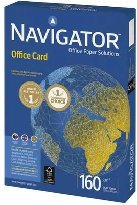 Produktbild von Navigator OFFICE CARD A3, Weiß, 160 g/m², ISO 9001, ISO 14001