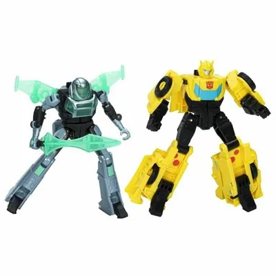 Produktbild von Transformers EarthSpark Cyber-Combiner Bumblebee und Mo Malto, Spielfigur