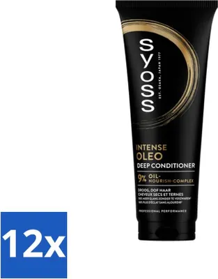 Imagen del producto de Syoss - Aceite nutritivo - Acondicionador - Nutre y suaviza - 250 ml - Paquete económico - 12 unidades