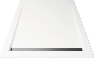 Produktbild von Duschwanne Breuer Classic Line 140 x 90 x 3,5 cm weiß mit Ablaufrinne und Antirutschbeschichtung 1934011899186