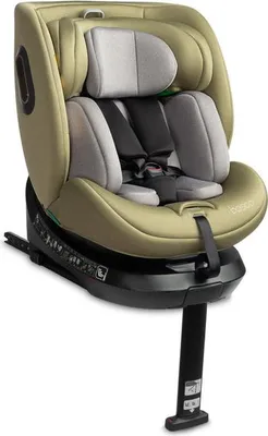 Caretero Bosco i-Size Autokindersitz, Olivgrün, 40–150 cm, ISOFIX, 360° drehbar