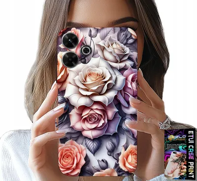 Obrázok produktu pre Puzdro pre Xiaomi Redmi 13 4G - Kvetinové vzory Ruže Kvetinové puzdro