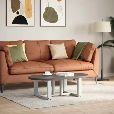 Obrázok produktu pre vidaXL Nohy konferenčného stolíka v tvare T 2 ks. Biela 40x25x(30-31) cm Oceľ