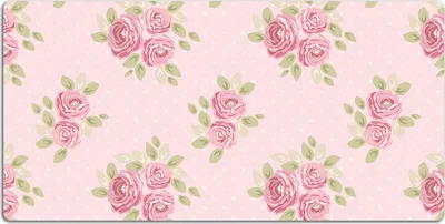 Produktbild von Schreibtischmatte Tischunterlage 120x60 cm Mauspad - Rosa Bouquet