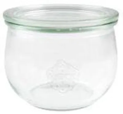 Obrázok produktu pre Weck Tulpenglas, Inhalt 500 ml, Einmach Glas mit Glasdeckel, 6 Stück