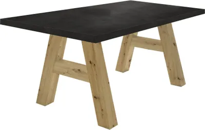 Produktbild von Esszimmertisch Elia 2 160 x 90 x 75 Esstisch Asteiche/Schwarzstahl 13264-160