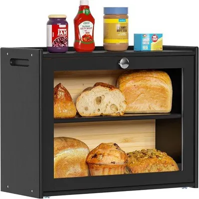 Produktbild von Bambus Brotbox, 40x31x17,5cm, Holz