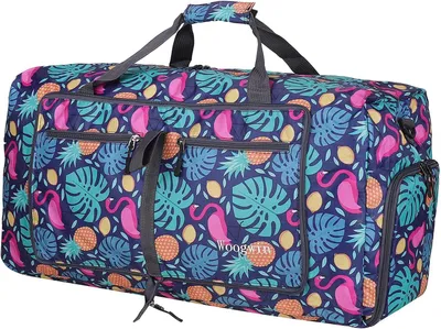Image de Sac de sport de 60 litres, avec compartiment à chaussures, en nylon imperméable, idéal pour le sport