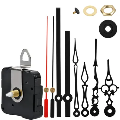 Leises Quarz-Uhrwerk für Wanduhren, 17 mm, mit 3 Zeigersets