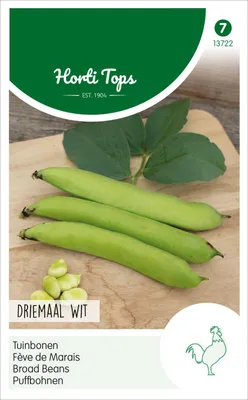 Imagen del producto de Puffbohnen Triple Blancas (250 g) | Semillas de Puffbohnens de Hortitops