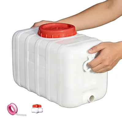 Imagen del producto de Depósito de agua con grifo, ideal para camping y jardinería