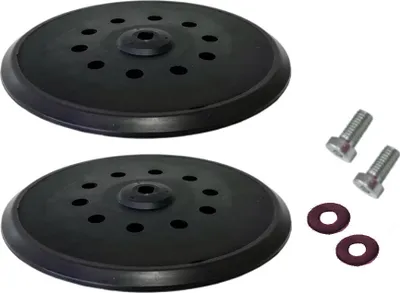 Produktbild von 2x Trade-Shop 225mm 10-Loch Klett Schleifteller / Stützteller / Haftteller hart kompatibel mit FLEX Giraffe WST 700, WSE 500, WSE 7 Trockenbauschleifer