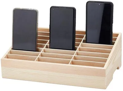 Productafbeelding van Houten telefoonhouder voor op het bureau