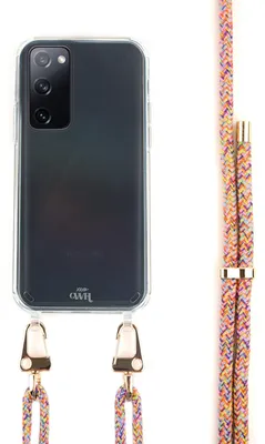 Produktbild von Rainbow Vibes Transparant Cord Hülle - Kompatibel mit Samsung Galaxy S20 FE