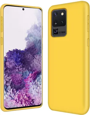 Immagine prodotto di Custodia Samsung Galaxy S20 Ultra cover di protezione del telefono cellulare Custodia in silicone per telefono cellulare, giallo