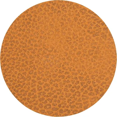 Produktbild von LIND DNA Untersetzer Hippo - Leder - Curry - ø 10 cm