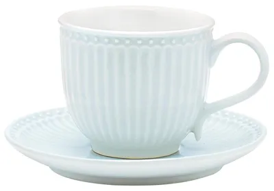 Immagine prodotto di Tazza e piattino in Vetroceramica Alice Pale Blue