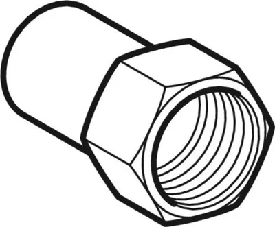 Produktbild von Geberit GE Mapress, C-Stahl, Uebergang mit Einschubende, d22mm, Rp1/2, 1 Stk.
