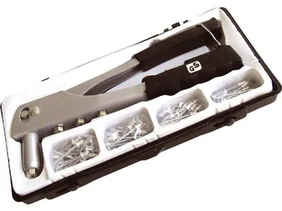 Image de EXTOL CRAFT 7532 Pince à riveter + jeu de 60 rivets