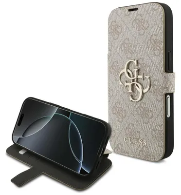 Produktbild von Handyhülle für iPhone 18 Pro Max / 17 Pro Max Guess Book 4G Metal Logo, Rosa