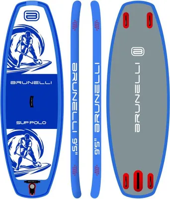 Productafbeelding van Brunelli SUP POLO BOARD, opblaasbaar, allround team board, blauw. (iSUP, stand-up paddleboard)