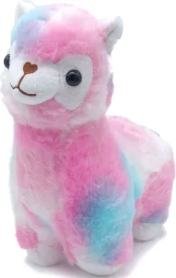 Produktbild von Plüschtier Kuscheltier Alpaca 25cm rosa weiß