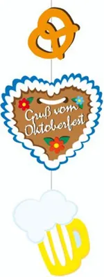 Produktbild von Papstar Hängedeko Gruß vom  85 x 29cm 82813
