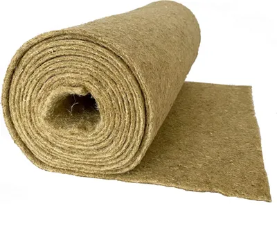 Produktbild von Hanffilzrolle 0,60 x 25m, 5mm dick (5,63€/m²), Hanfdämmung, Trittschalldämmung, Akustikvlies, Schallschutz, nachhaltiger Dämmstoff, Thermo Hanf, Isoli