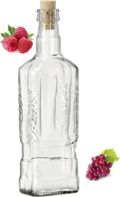 Produktbild von 0,5L Flasche mit Schraubverschlüss Weinballon Glasballon Weinflasche Gallone