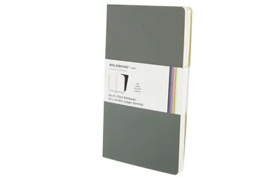 Produktbild von Moleskine Volant, Large Size, Plain Notebook, grey, 2er-Set