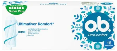 Produktbild von O.B. Tampons Pro Comfort Super Plus, 16 Stück