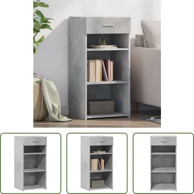 Produktbild von The Living Store Sideboard Betongrau 45x42,5x93 cm Holzwerkstoff