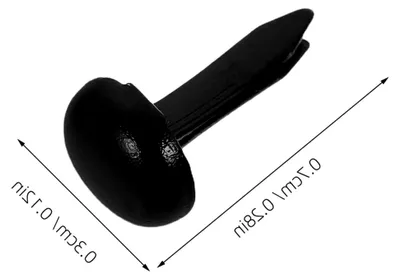 Produktbild von 500 Stück Mini Brads Rundkopf Klammern Schwarz für DIY Basteln Scrapbooking Papier Deko und Kartenherstellung Stabile Papierbefestiger für kreative Handwerksprojekte