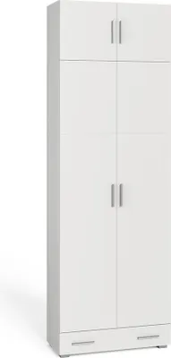 Produktbild von Aktenregal Vicco Ingo Weiß 80 x 182.4 cm mit Schrankaufsatz und Schublade, Model 36455
