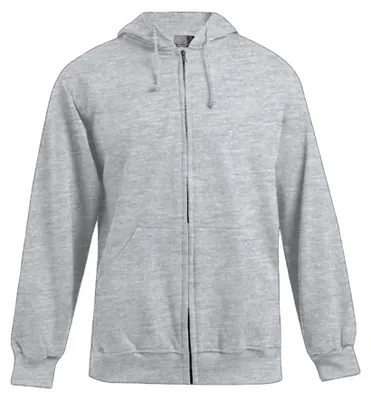 Image de Promodoro - Sweat à capuche zippé pour homme LT2646 (L) (gris chiné)