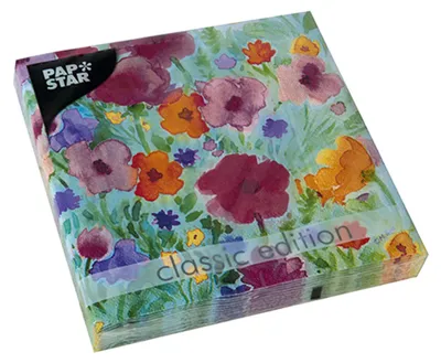 Zdjęcie produktu dla Papstar Servietten Flower Field rot