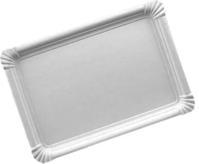 Produktbild von Pappteller 17 x 25 cm eckig weiß, 250 Stück