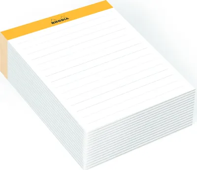 Produktbild von Rhodia Memoblock N°13 (10,5 x 14,8 cm) liniert 240 Blatt - Orange 194047C