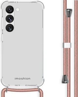 Image de imoshion Coque arrière transparente avec cordon pour Samsung Galaxy S23 - Or rose