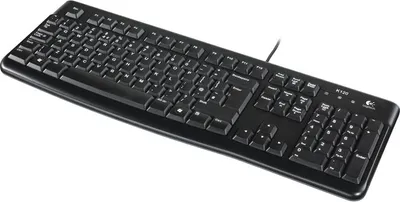 Obrázek produktu pro Logitech K120, Plná velikost (100 %), Kabel, USB, QWERTY, Černá