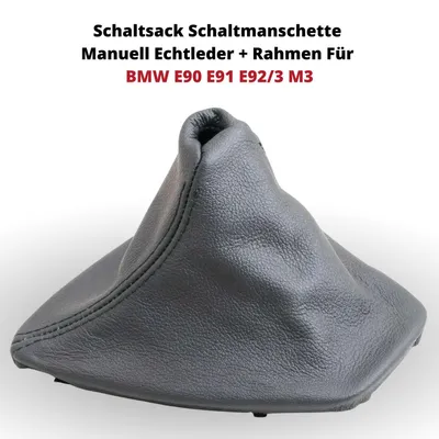 Obrázok produktu pre Manuálna radiaca páka z pravej kože + rám Pre BMW E90 E91 E92/3 M3
