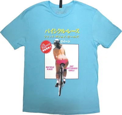 Produktbild von Queen - "Fat Bottomed Girls" T-Shirt für Herren/Damen Uni RO14280 (XL) (Blau)
