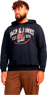 Produktbild von Jack & Jones Logo 2 Plus Size Kapuzenpullover Schwarz 5XL Herren Schwarz 5XL