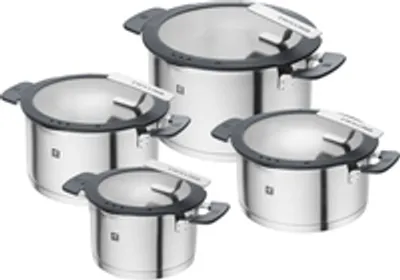 Produktbild von ZWILLING Kochtopfset, 4-tlg | rund | Edelstahl