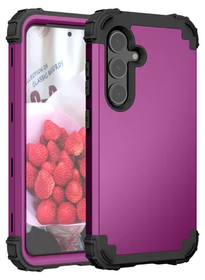 Obrázek produktu pro Pouzdro pro Samsung Galaxy S25 Hybridní 3v1 PC a TPU nárazuvzdorné, odolné pouzdro Fialová